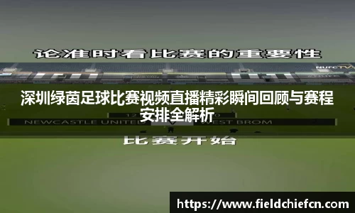 深圳绿茵足球比赛视频直播精彩瞬间回顾与赛程安排全解析