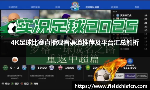 4K足球比赛直播观看渠道推荐及平台汇总解析